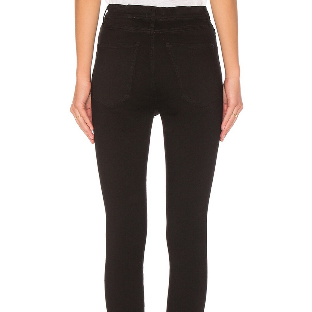 AGOLDE • Roxanne Super High Rise Skinny Jeans in Jet REVOLVE - Picture 2 of 7